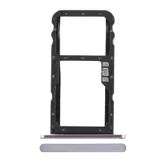 Sim Card Tray Compatible For Asus ZenFone 5 (ZE620KL / 2018) / 5z (ZS620KL / 2018) (Meteor Silver)