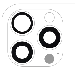 Back Camera Lens (Glass Only) With Adhesive Compatible For iPhone 15 Pro Max (3 Piece Set) (Aftermarket Plus) (10 Pack)