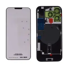 Back Glass With Steel Plate With Wireless NFC Charging MagSafe Magnet & Flashlight Flex For IPhone 16 Pro (Genuine OEM) (White)