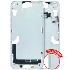 Mid-Frame Housing With Power And Volume Button Compatible For iPhone 15 Plus (US Version) (Aftermarket Plus) (Green)