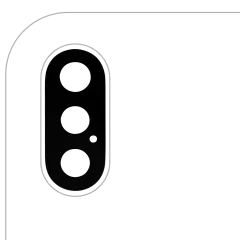 Back Camera Lens (Glass Only) With Adhesive Compatible For iPhone XS / XS Max (All Colors) (10 Pack) (Real Sapphire l Premium)