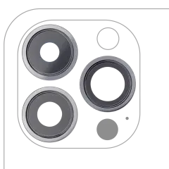 Back Camera Lens With Bracket & Bezel Compatible For iPhone 13 Pro / 13 Pro Max (Graphite) (Real Sapphire / Premium)