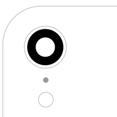 Back Camera Lens (Glass Only) With Adhesive Compatible For iPhone XR (All Colors) (10 Pack) (Aftermarket Plus)