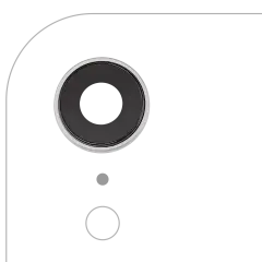 Back Camera Lens With Bracket & Bezel Compatible For iPhone XR (Aftermarket Plus) (White) (10 Pack)