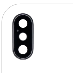 Back Camera Lens With Bracket & Bezel Compatible For iPhone XS / XS Max (Space Gray) (Real Sapphire l Premium)