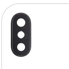 Back Camera Lens With Bracket & Bezel Compatible For iPhone X (Space Gray)