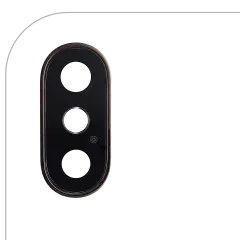 Back Camera Lens With Bracket & Bezel Compatible For iPhone XS / XS Max (Gold) (Real Sapphire l Premium) (10 Pack)