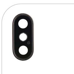 Back Camera Lens With Bracket & Bezel Compatible For iPhone XS / XS Max (Aftermarket Plus) (Gold) (10 Pack)