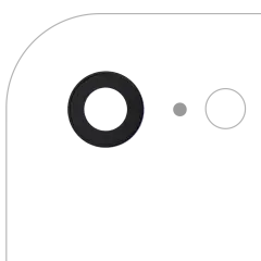 Back Camera Lens With Bracket & Bezel Compatible For iPhone 7 (10 Pack) (Real Sapphire l Premium)