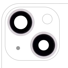 Back Camera Lens With Bracket & Bezel Compatible For iPhone 13 / 13 Mini ( 2 Piece) (Aftermarket Plus) (Pink)