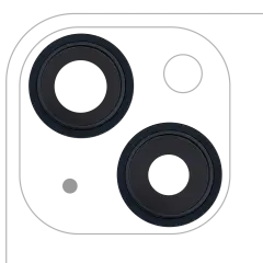 Back Camera Lens With Bracket & Bezel Compatible For iPhone 13 / 13 Mini ( 2 Piece) (Aftermarket Plus) (Midnight)