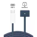 140W USB-C to MagSafe 3 Charging Cable (6ft) For MacBook Pro (OEM Pull Grade: A) (Midnight Blue)