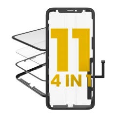 4 in 1 (Glass With OCA Pre-Installed + Frame + Digitizer ) Compatible For iPhone 11 (OCA Master)