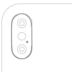 Back Camera Bezel Ring Only Compatible For iPhone XS / XS Max (Space Gray) (10 Pack)