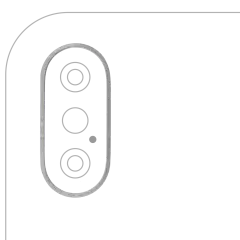 Back Camera Bezel Ring Only Compatible For iPhone XS / XS Max (Silver) (10 Pack)