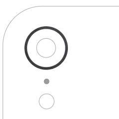 Back Camera Bezel Ring Only Compatible For iPhone XR (Black) (10 Pack)