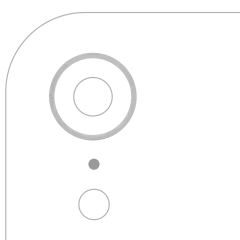 Back Camera Bezel Ring Only Compatible For iPhone XR (White) (10 Pack)