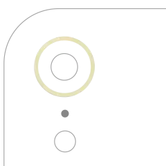 Back Camera Bezel Ring Only Compatible For iPhone XR (Yellow) (10 Pack)