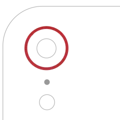 Back Camera Bezel Ring Only Compatible For iPhone XR (Red) (10 Pack)