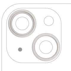 Back Camera Bezel Ring Only Compatible For iPhone 14 / 14 Plus (Starlight) (2 Piece Set)