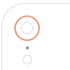 Back Camera Bezel Ring Only Compatible For iPhone XR (Coral) (10 Pack)