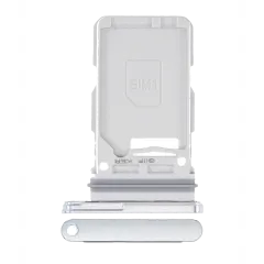 Single Sim Card Tray Compatible For Samsung Galaxy S21 Plus (Phantom Silver)
