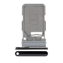 Single Sim Card Tray Compatible For Samsung Galaxy S21 Ultra (Phantom Black)