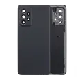 Back Cover Glass With Camera Lens Compatible For Samsung Galaxy A52 4G (A525 / 2021) (Aftermarket Plus) (Black)