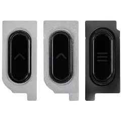 Home Button Compatible For Samsung Galaxy Tab Active Pro 10.1" (T545 / T540 / T547) (Black) (3 Piece Set)