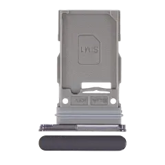 Single Sim Card Tray Compatible For Samsung Galaxy S22 5G / S22 Plus 5G (Phantom Black)