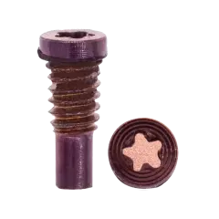 Bottom Screws Compatible For iPhone 8 / 8 Plus (Rose Gold / Red) (100 Pack)