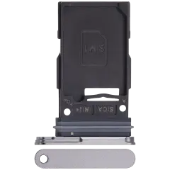 Single Sim Card Tray Compatible For Samsung Galaxy S25 / S25 Plus (Premium) (Silver Shadow)