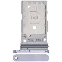 Dual Sim Card Tray Compatible For Samsung Galaxy S25 / S25 Plus (Premium) (Iceblue)