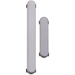 Hard Buttons (Power / Volume) Compatible For Samsung Galaxy S25 / S25 Plus (Premium) (Silver Shadow)