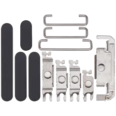 Hard Buttons (Power / Volume / Switch) Compatible For iPhone 16 Pro / 16 Pro Max (Black Titanium)