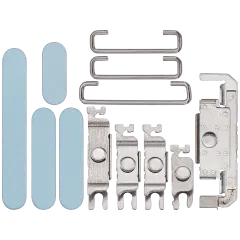 Hard Buttons (Power / Volume / Switch) Compatible For iPhone 16 / 16 Plus (Teal)