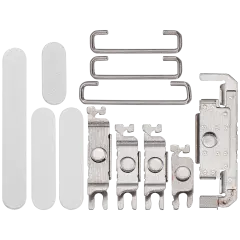 Hard Buttons (Power / Volume / Switch) Compatible For iPhone 16 / 16 Plus (White)