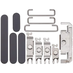 Hard Buttons (Power / Volume / Switch) Compatible For iPhone 16 / 16 Plus (Black)