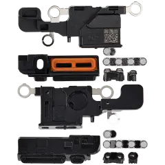 Loudspeaker / Mic Mesh Compatible For iPhone 16 (Black) (10 Pack)