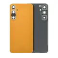 Back Cover Glass With Camera Lens Compatible For Samsung Galaxy S23 FE (Service Pack) (Tangerine)