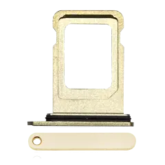 Single Sim Card Tray Compatible For iPhone 12 Pro / 12 Pro Max / 13 Pro / 13 Pro Max (Gold)