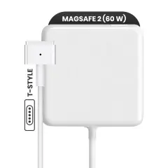 60W MagSafe 2 Power Adapter With Cable (T-Style) For MacBook (OEM Pull Grade: New)