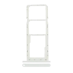 Dual Sim Card Tray Compatible For Samsung Galaxy A03S (A037F / 2021) (White)
