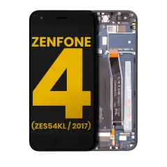 LCD Assembly With Frame Compatible For Asus ZenFone 4 (ZE554KL / 2017) (Refurbished) (Black)