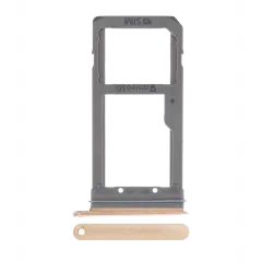 Single Sim Card Tray Compatible For Samsung Galaxy S7 Edge (Gold)