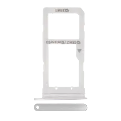 Dual Sim Card Tray Compatible For Samsung Galaxy S7 Edge (White)