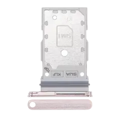 Dual Sim Card Tray Compatible For Samsung Galaxy S22 / S22 Plus (Pink Gold)