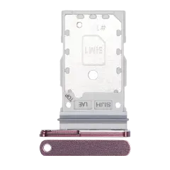 Dual Sim Card Tray Compatible For Samsung Galaxy S22 Ultra (Burgundy)