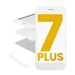 Glass with Frame / OCA / Polarizer Pre-Installed Compatible For iPhone 7 Plus (White)