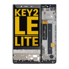LCD Assembly With Frame Compatible For BlackBerry KEY2 LE / Lite (BBE100 Series) (Refurbished) (Slate)